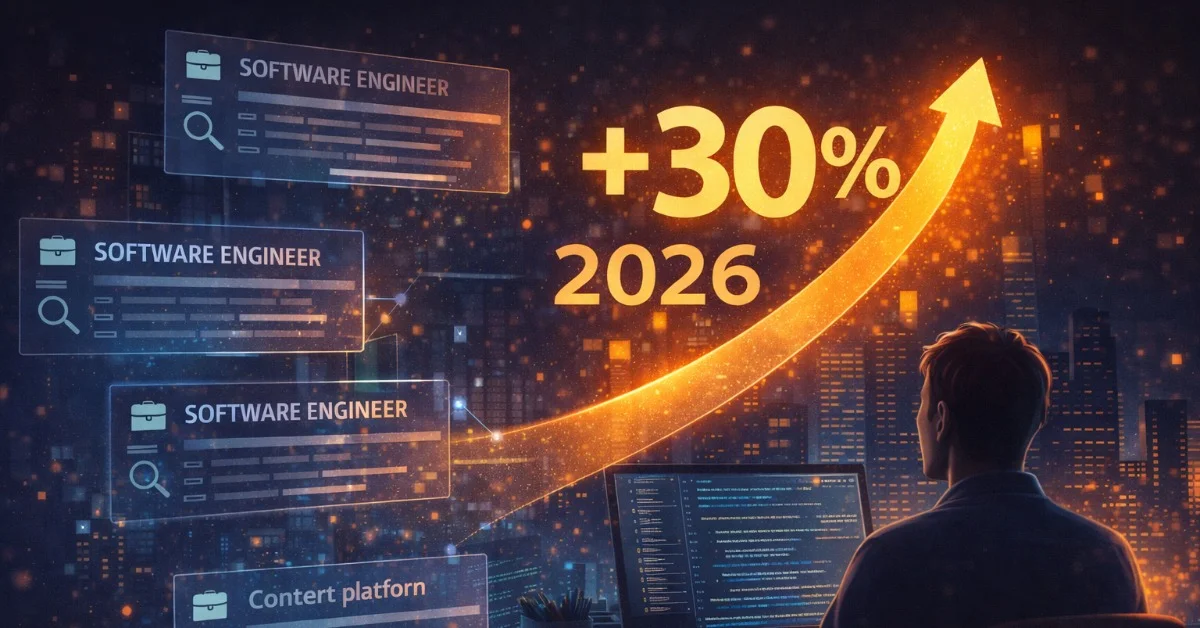 Ofertas de empleo para ingenieros de software habrían subido un 30% en 2026