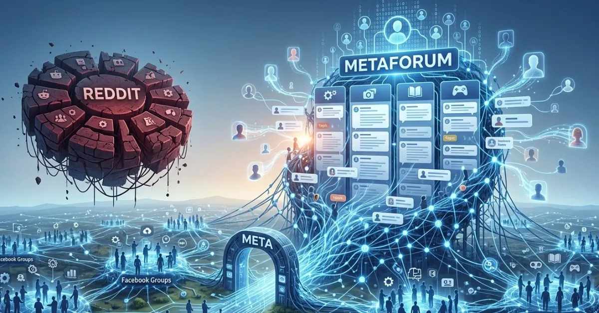 Meta Forum-App mit Facebook-Gruppen-Feed und KI-Ask-Funktion