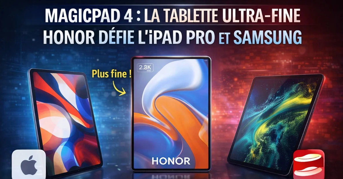 Honor MagicPad 4 : la tablette la plus fine du monde face à l'iPad Pro