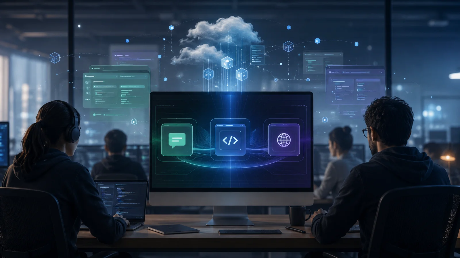 OpenAI desktop app concept combining ChatGPT, Codex and an AI browser workspace
