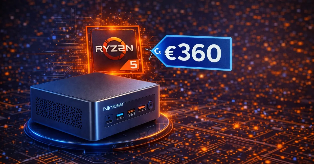 Ninkear M7: mini-PC con Ryzen 5 7430U y 16 GB RAM por 360 euros
