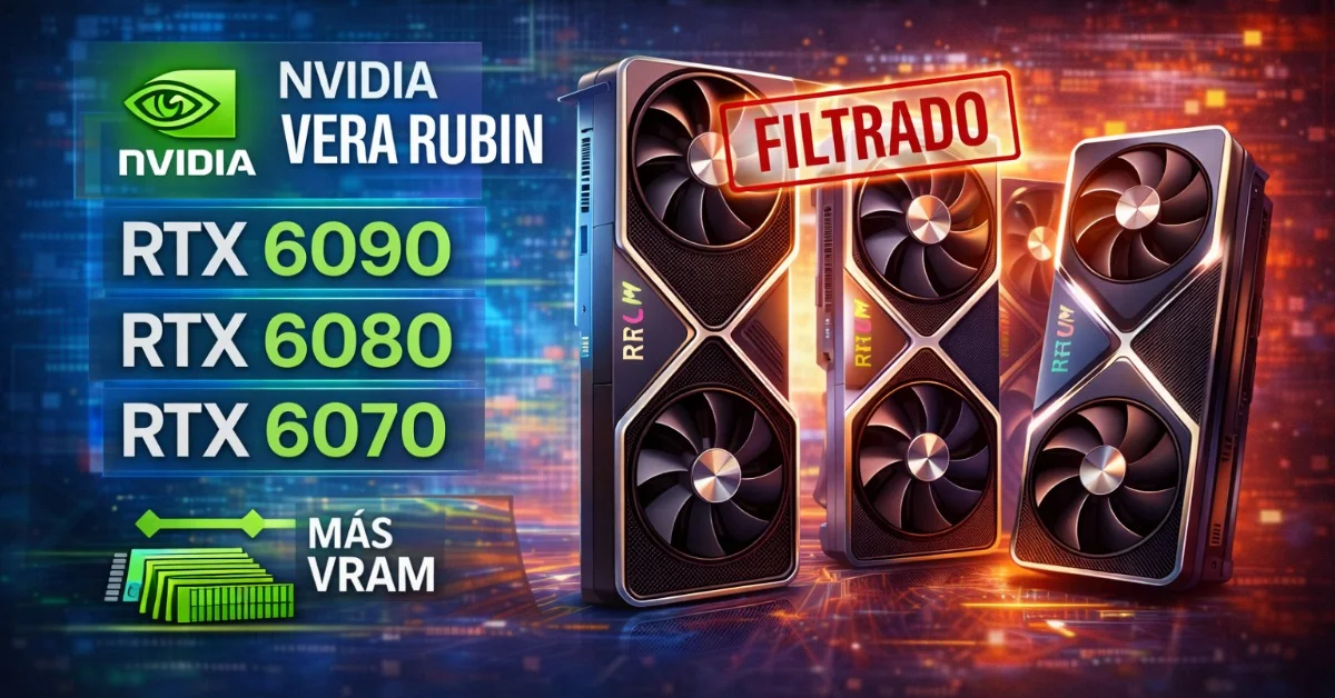 Filtraciones apuntan a las specs de las RTX 6090, 6080 y 6070 de NVIDIA