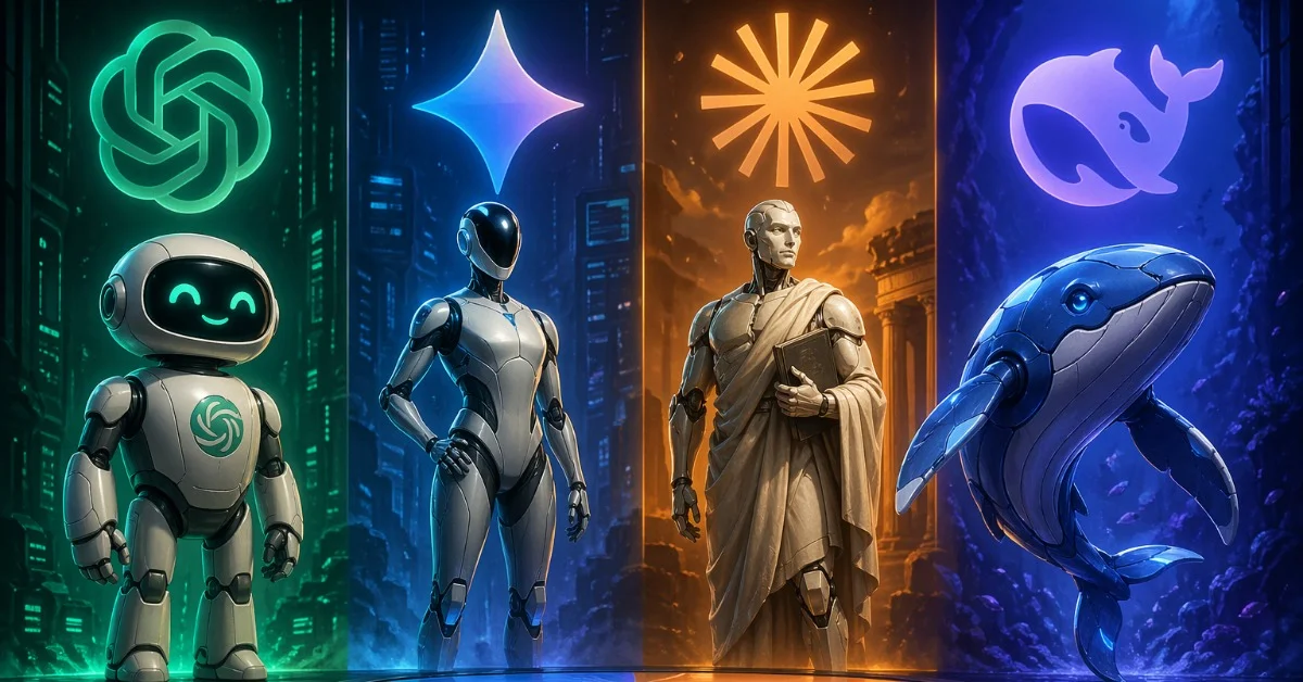 ChatGPT vs Gemini vs Claude vs DeepSeek 2026 - ES