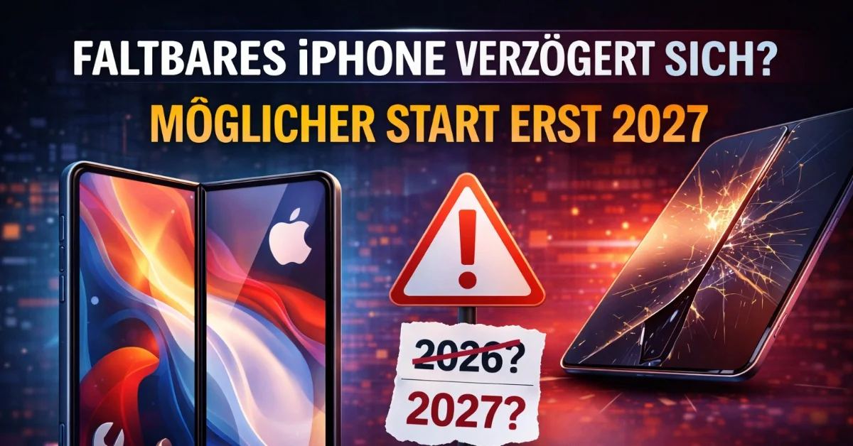 iPhone Fold: Berichte über Verzögerung bis 2027