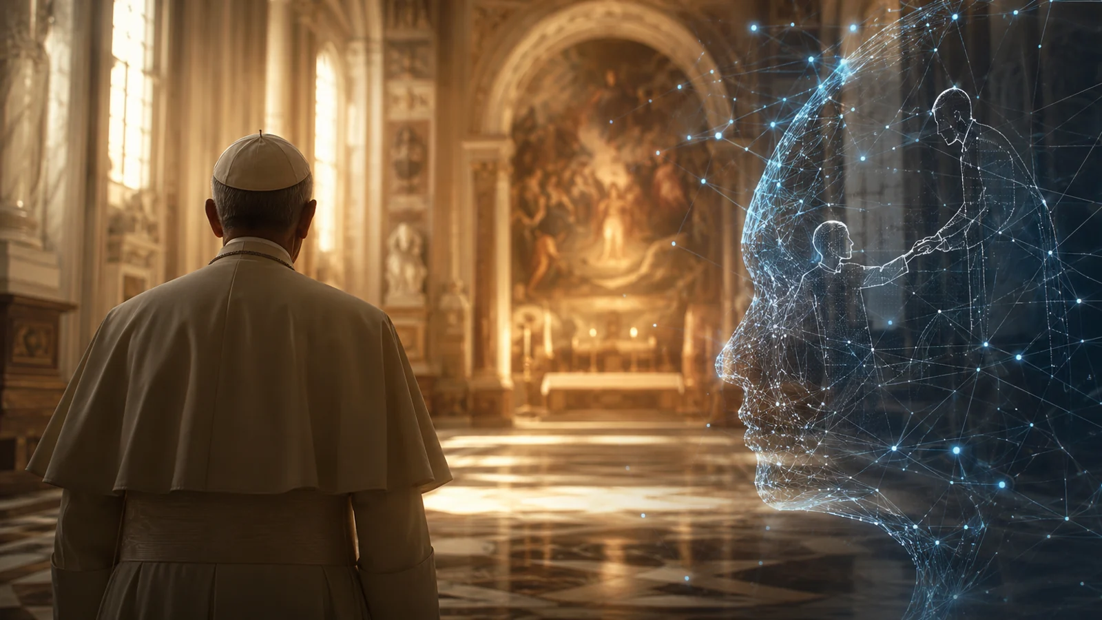 Le pape Léon XIV au Vatican lors d’une présentation consacrée à l’IA et à la dignité humaine