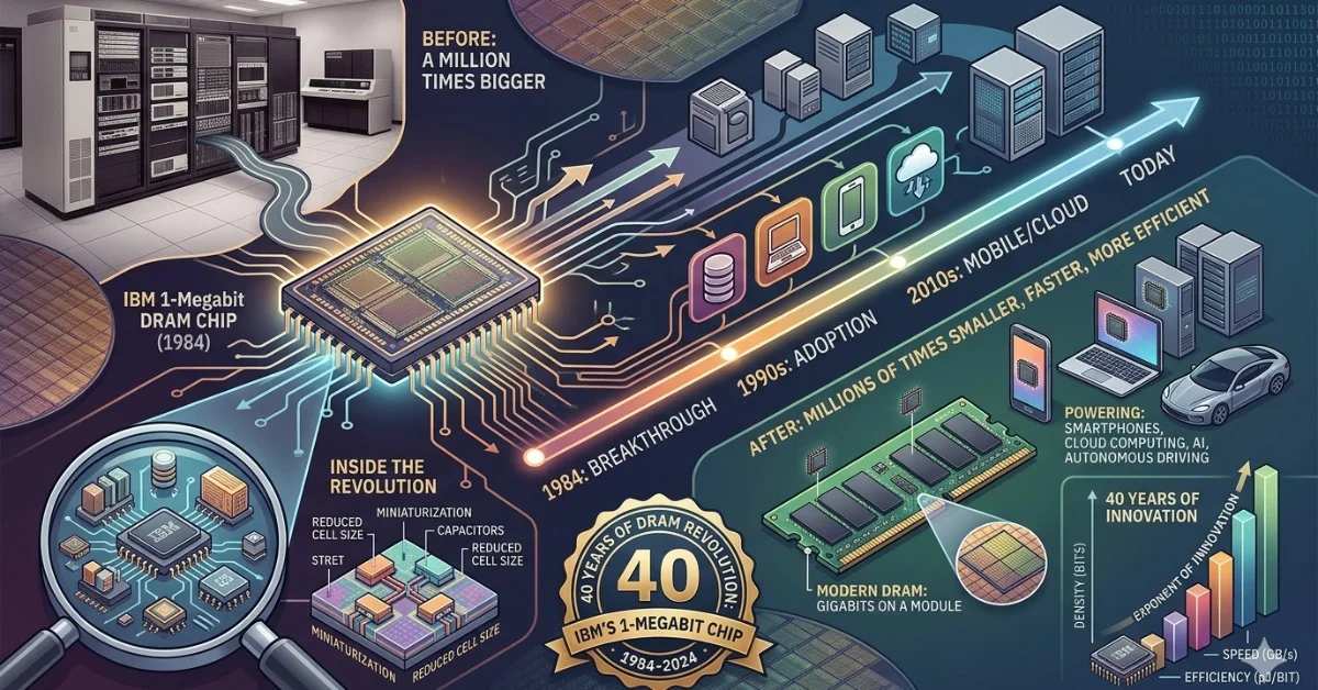 40 Years On: How IBM's 1-Megabit DRAM Chip Changed Memory Forever