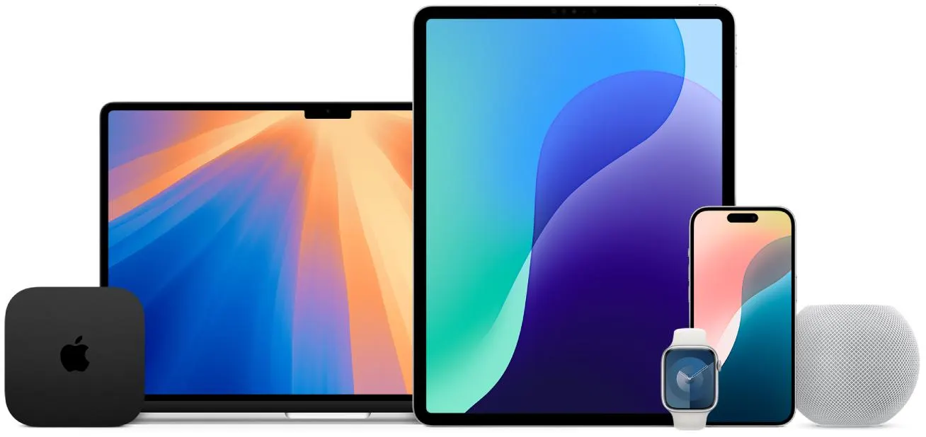 Apple ecosystem including iPhone, Mac, Apple Watch and AirPods