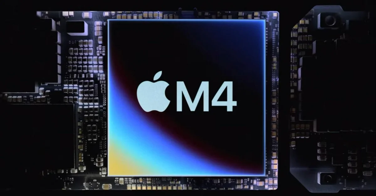 Puce Apple M4 intégrée dans un MacBook avec architecture avancée et moteur neuronal