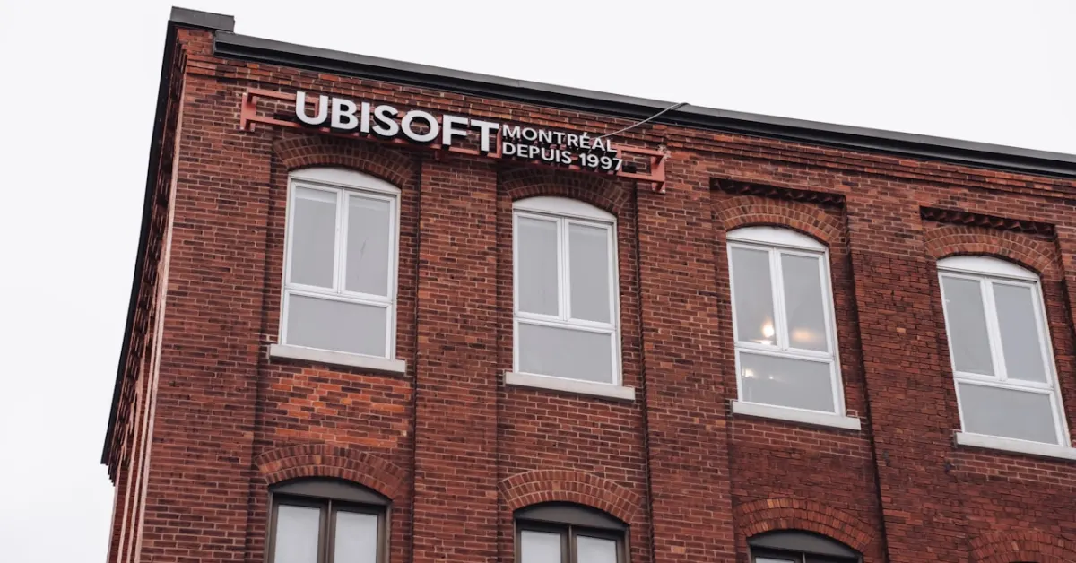 Ubisoft montreal headquarters in a brick building.