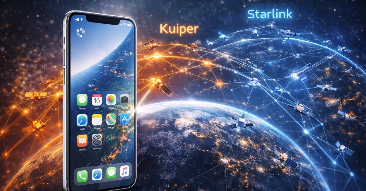 Apple choisit Amazon Kuiper plutôt que Starlink pour l'iPhone