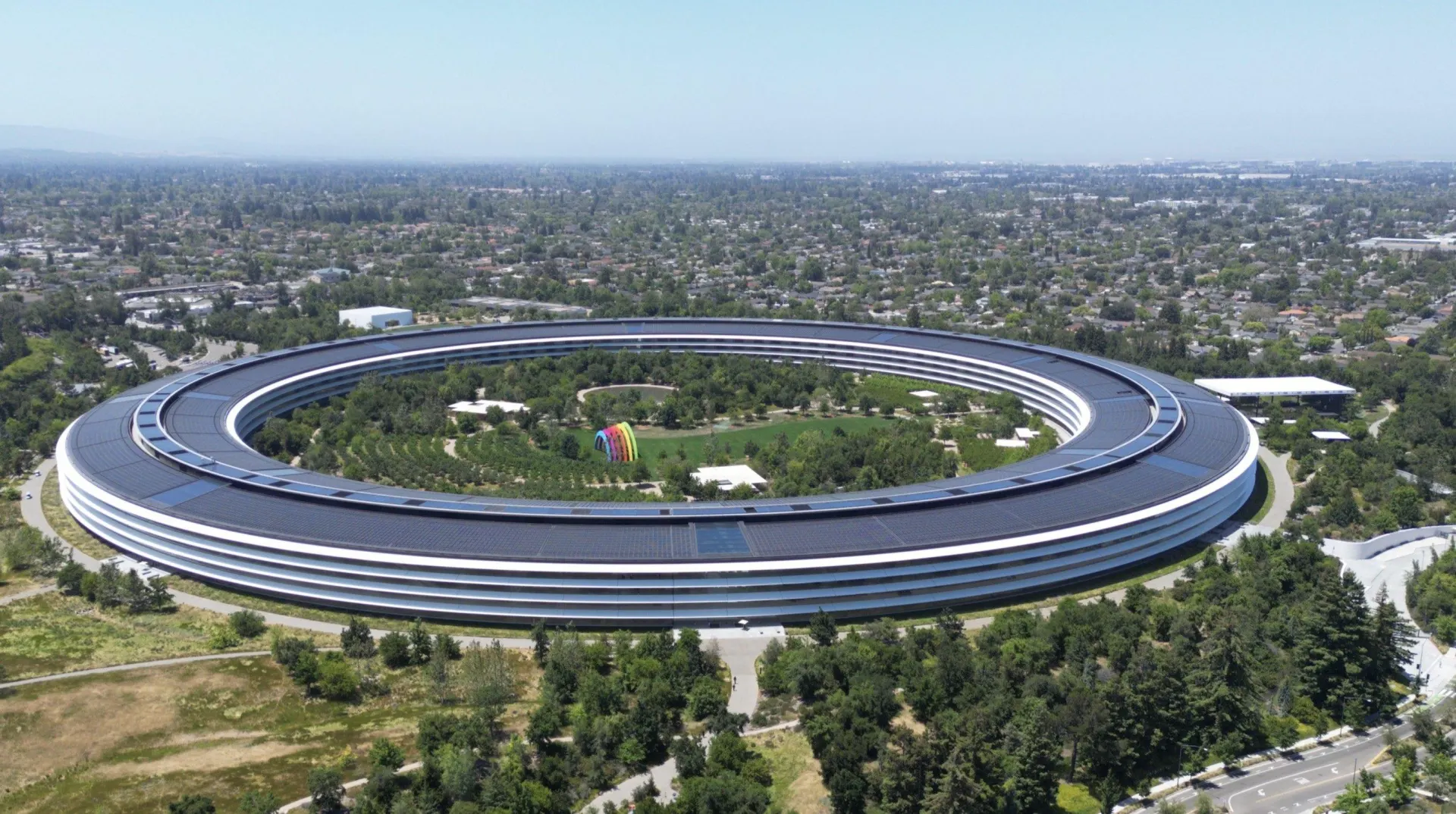 Sede de Apple Park en Cupertino vista aérea