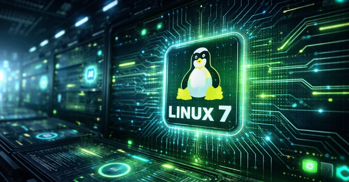 Linux 7 kernel sürümü için performans ve donanım desteği gösteren sistem arayüzü