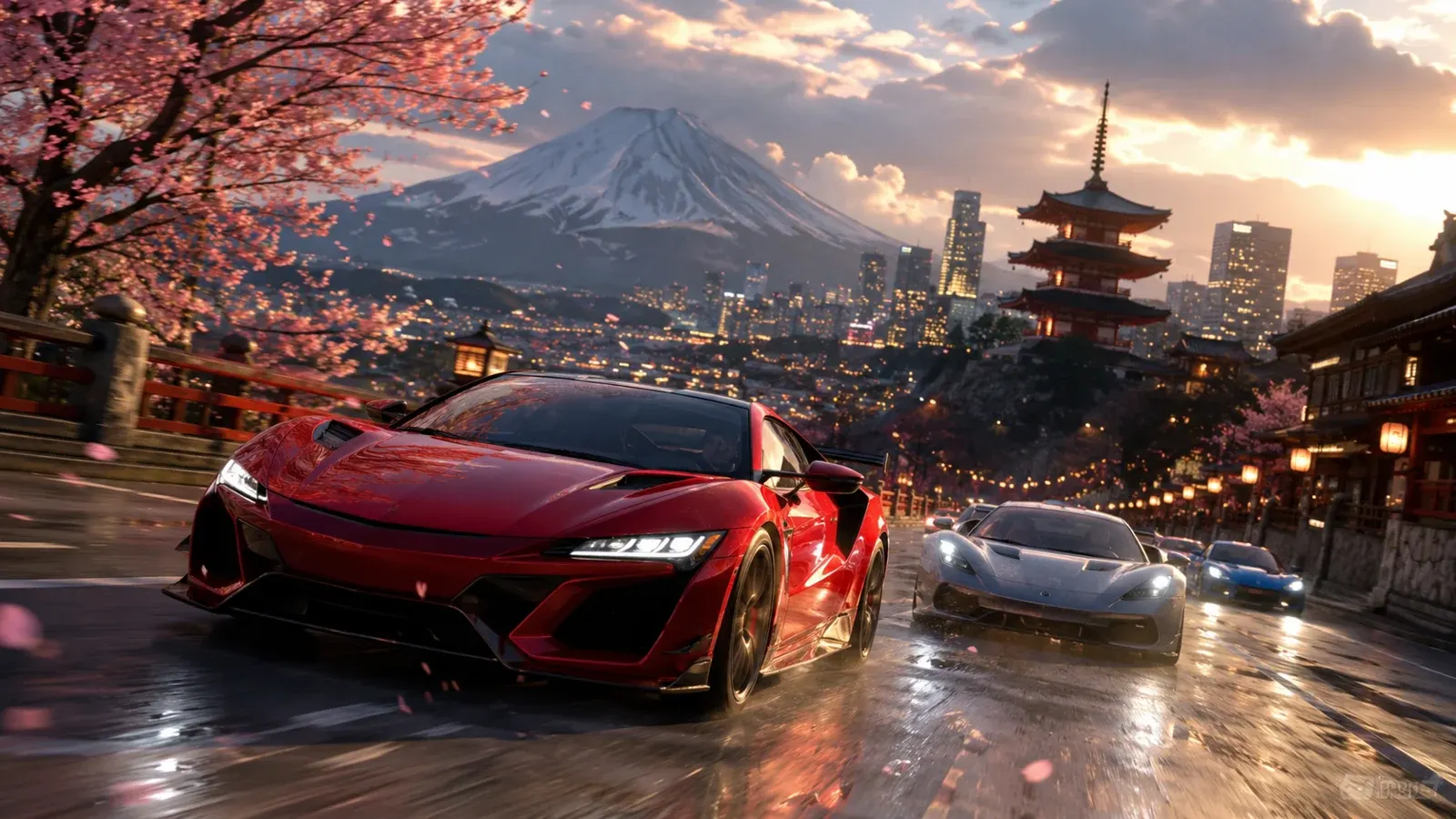 Forza Horizon 6 trailer showing Japan roads and city scenery