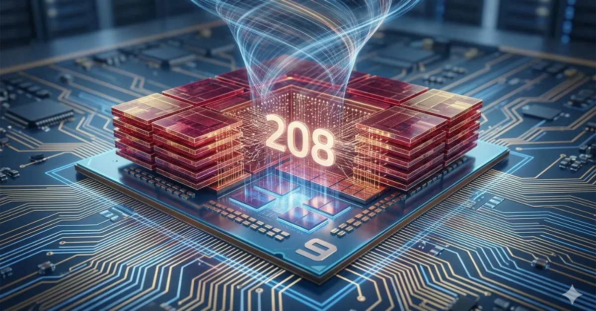 Processeur AMD Ryzen 9 9950X3D2 avec architecture de cache 3D empilé de 208 Mo.